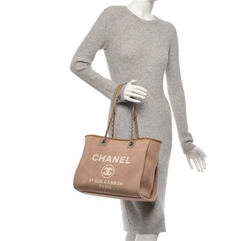 chanel canvas small deauville|chanel deauville tote size comparison.